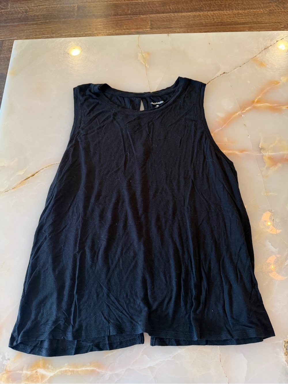 Halogen Black Scoop Neck Tank Top